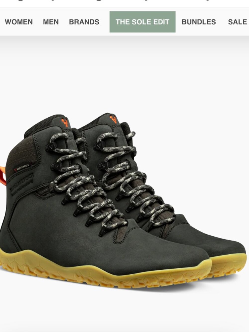Vivo barefoot Men's Tracker Ii Fg in Obsedian sz44